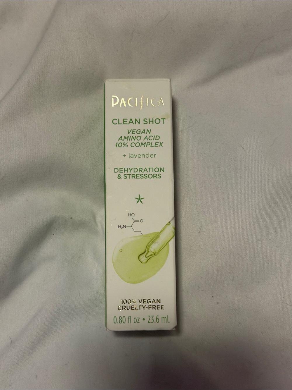 Pacifica Clean Shot Vegan Amino Acid Serum - White and Green